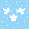 Raamsticker engel