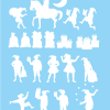 Raamsticker Sint en Pieten