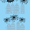 Raamsticker vuurwerk - Afbeelding 2